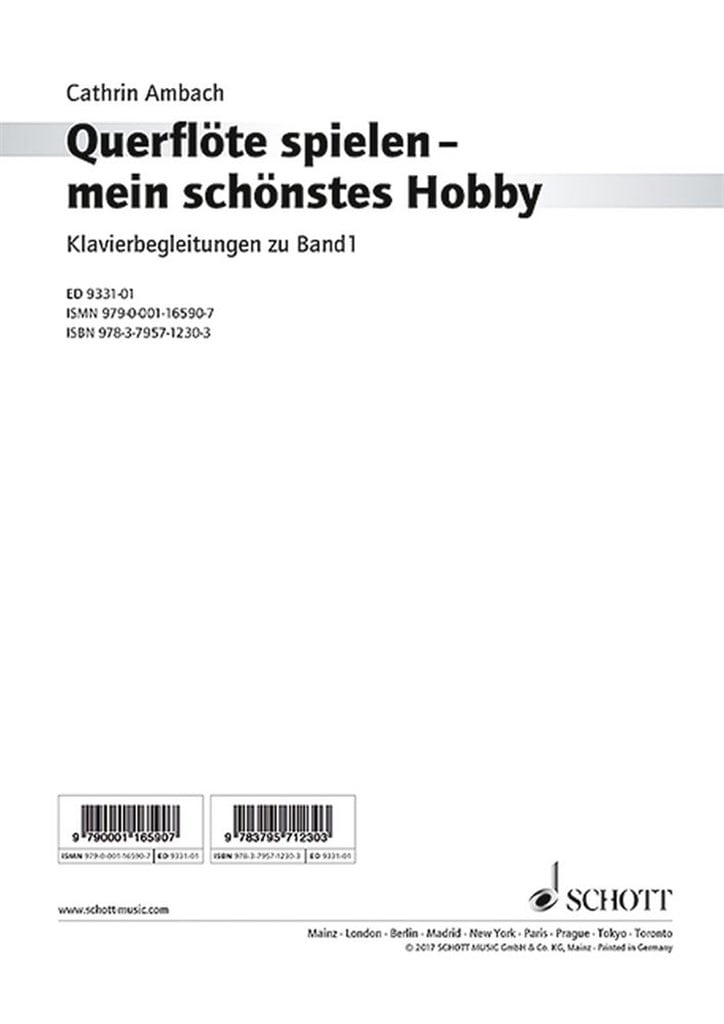Querflöte Spielen - Mein Schönstes Hobby Band 1